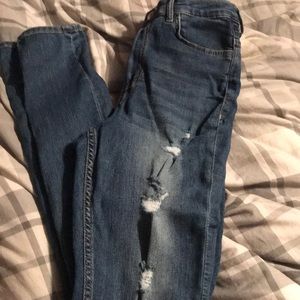 H&M high rise denim jeans